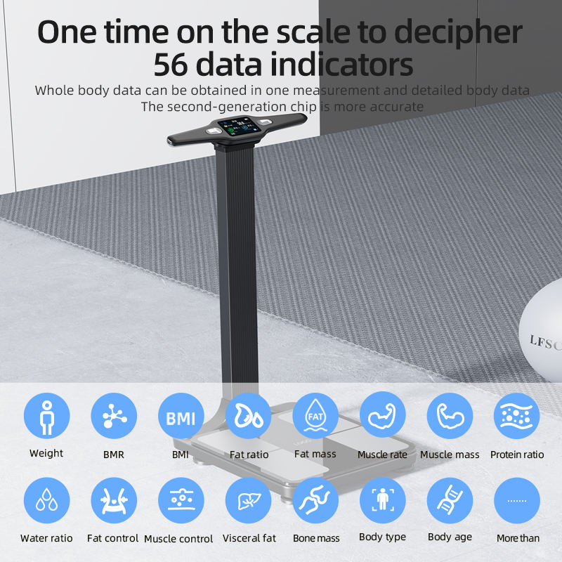 Smart Body Composition Scale with 8-Electrode Sensors, Digital Body Weight Scale with App Connectivity for Health Tracking