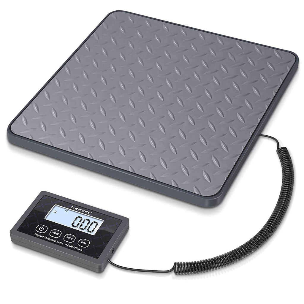 200kg Digital Postal Scale with LCD Display, Stainless Steel Shipping and Mailing Scale with Adjustable Feet for Packages and Parcels